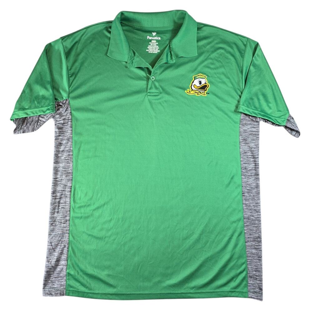 Fanatics Oregon Ducks Mens XLT Tall Golf Polo Shirt Green NCAA Team Performance